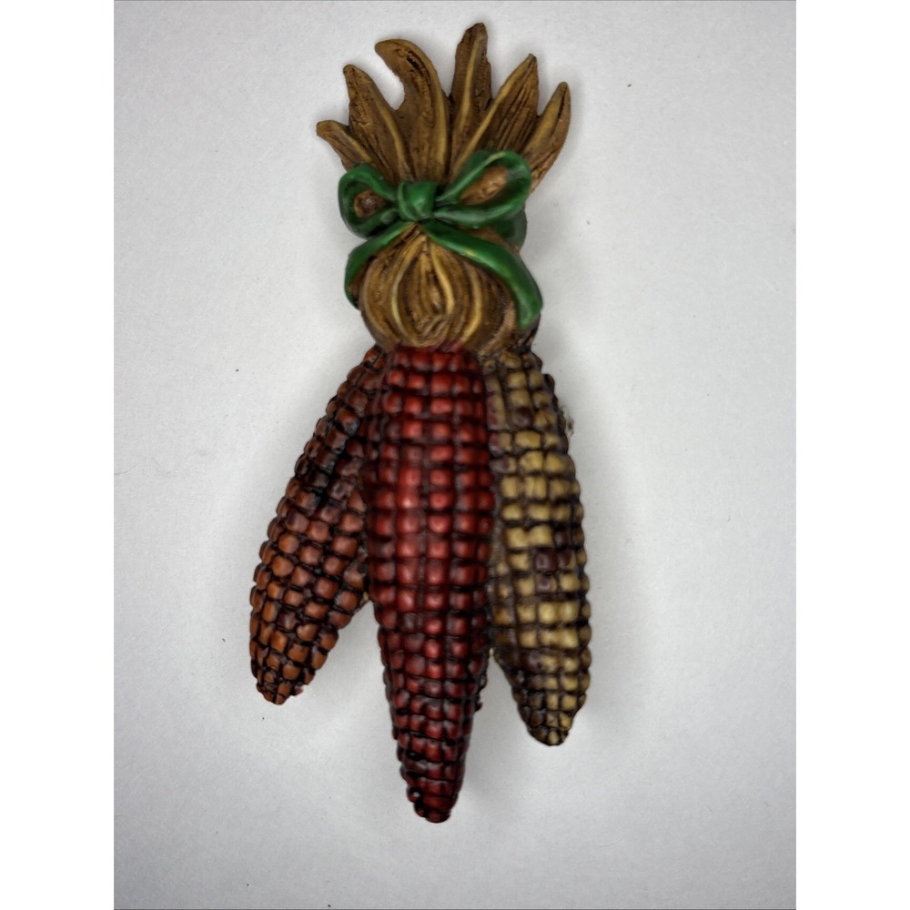 Vintage Tri Color Corn Harvest Fall Autumn Brooch Pin Halloween Thanksgiving